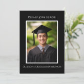 Invitation Brunch de la photo de la fin d'études (Debout devant)