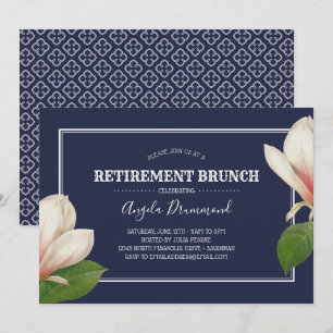 Invitation Brunch de la retraite bleue du Sud de Magnolia