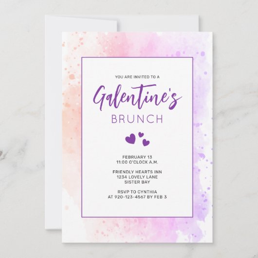 Invitation Brunch de la Saint-Galentin (Devant)