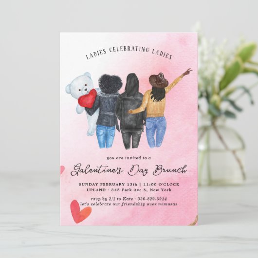 Invitation Brunch de la Saint-Galentin (Debout devant)