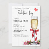 Invitation Brunch de la Saint-Galentin Champagne (Devant)