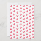 Invitation Brunch de la Saint-Valentin Moderne aux Cœurs Rose (Dos)