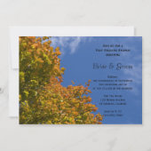 Invitation Brunch de mariage après la cérémonie de feuilles d (Devant)