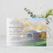 Invitation Brunch de mariage après la cérémonie du pont couve (Debout devant)