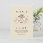 Invitation Brunch de mariage avec écriture manuscrite fantais (Debout devant)