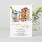 Invitation Brunch de mariage | crêpe (Debout devant)