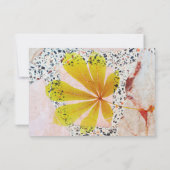 Invitation Brunch de mariage en terrazzo et botanique (Dos)