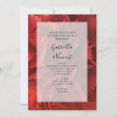 Invitation Brunch de mariage floral à la Carnation Rouge (Devant)