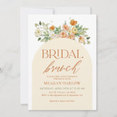 Invitation Brunch de mariage floral bohème de printemps (Devant)