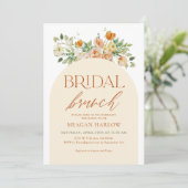 Invitation Brunch de mariage floral bohème de printemps (Debout devant)