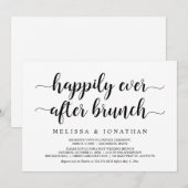 Invitation Brunch de Mariage pour Toujours, Mariage Intime (Devant / Derrière)