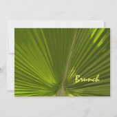 Invitation Brunch de mariage tropical après la cérémonie (Devant)