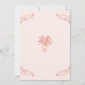 Invitation Brunch de Mariée Écriture Manuscrite Fantaisiste (Dos)