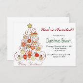 Invitation Brunch de Noël (Devant / Derrière)