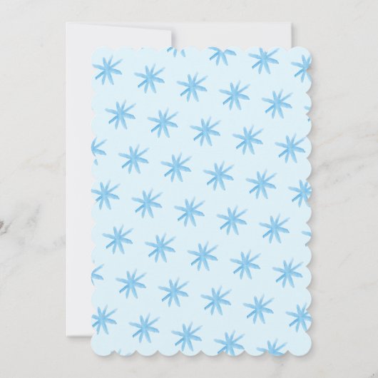 Invitation Brunch de Noël Couleur d'eau douce Snowman Script (Dos)