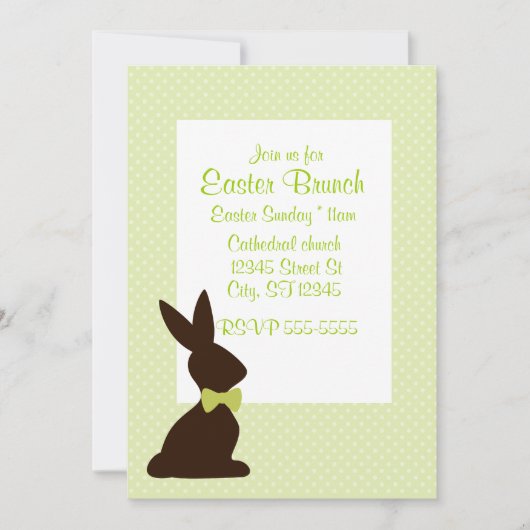 Invitation Brunch de Pâques (Devant)