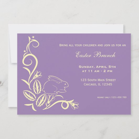 Invitation Brunch de Pâques (Devant)