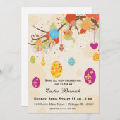 Invitation Brunch de Pâques (Devant / Derrière)