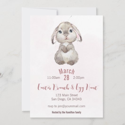 Invitation Brunch de Pâques (Devant)