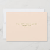 Invitation Brunch de Pâques Bouquet de printemps floral (Dos)