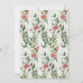 Invitation brunch de Pâques Bunny & Bee Greenery R (Dos)
