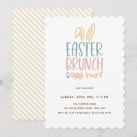 Brunch de Pâques Chasse aux Oeufs Lapin Oreilles