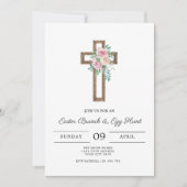 Invitation Brunch de Pâques de la Croix de Flore (Devant)