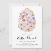 Invitation Brunch de Pâques de Pâques de printemps (Devant)