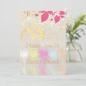 Invitation Brunch de Pâques de tulipe (Debout devant)