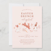 Invitation Brunch de Pâques et chasse aux oeufs (Devant)