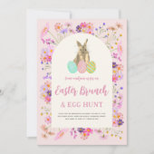 Invitation Brunch de Pâques et chasse aux oeufs (Devant)