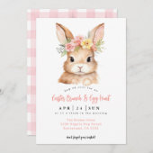 Invitation Brunch de Pâques et chasse aux oeufs (Devant / Derrière)