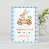 Invitation Brunch de Pâques et chasse aux oeufs (Debout devant)