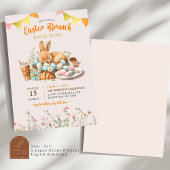 Invitation Brunch de Pâques et chasse aux oeufs