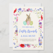 Invitation Brunch de Pâques et chasse aux oeufs (Devant)