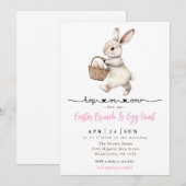 Invitation Brunch de Pâques et chasse aux oeufs (Devant / Derrière)