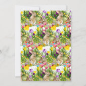 Invitation Brunch de Pâques et chasse aux oeufs (Dos)