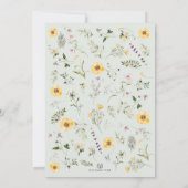 Invitation Brunch de Pâques et chasse aux oeufs | Bunny Fleur (Dos)