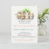 Invitation Brunch de Pâques et Chasse aux Oeufs Couleurs past (Debout devant)