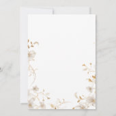 Invitation Brunch de Pâques Floral du printemps moderne (Dos)