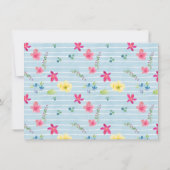 Invitation Brunch de Pâques Fruits de lapin joyeux (Dos)