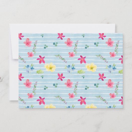 Invitation Brunch de Pâques Fruits de lapin joyeux (Dos)