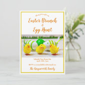 Invitation Brunch de Pâques moderne et chasse aux oeufs perso (Debout devant)