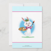 Invitation Brunch de Pâques Oeufs floraux Moderne Personnalis (Dos)