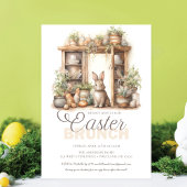 Invitation Brunch de Pâques rustique vintage