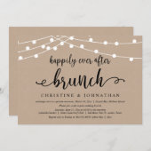 Invitation Brunch de pour toujours, Mariage en Elopement (Devant / Derrière)