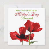 Invitation Brunch de Red Poppies (Devant)