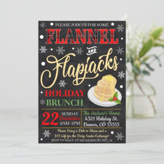 Invitation Brunch de vacances (Debout devant)