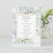 Invitation Brunch de verdure hivernale et Bubbly pour l'enter (Debout devant)