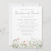 Invitation Brunch des serveuses fleurs sauvages Meadow Brides (Devant)